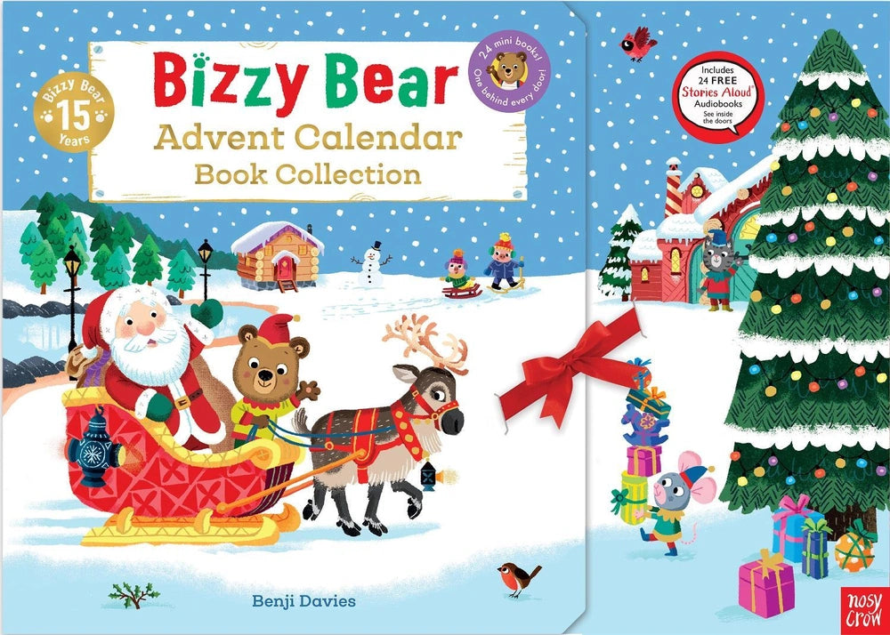 Bizzy Bear Advent Calendar Book Collection with 24 mini storybook surprises! (Board Book)