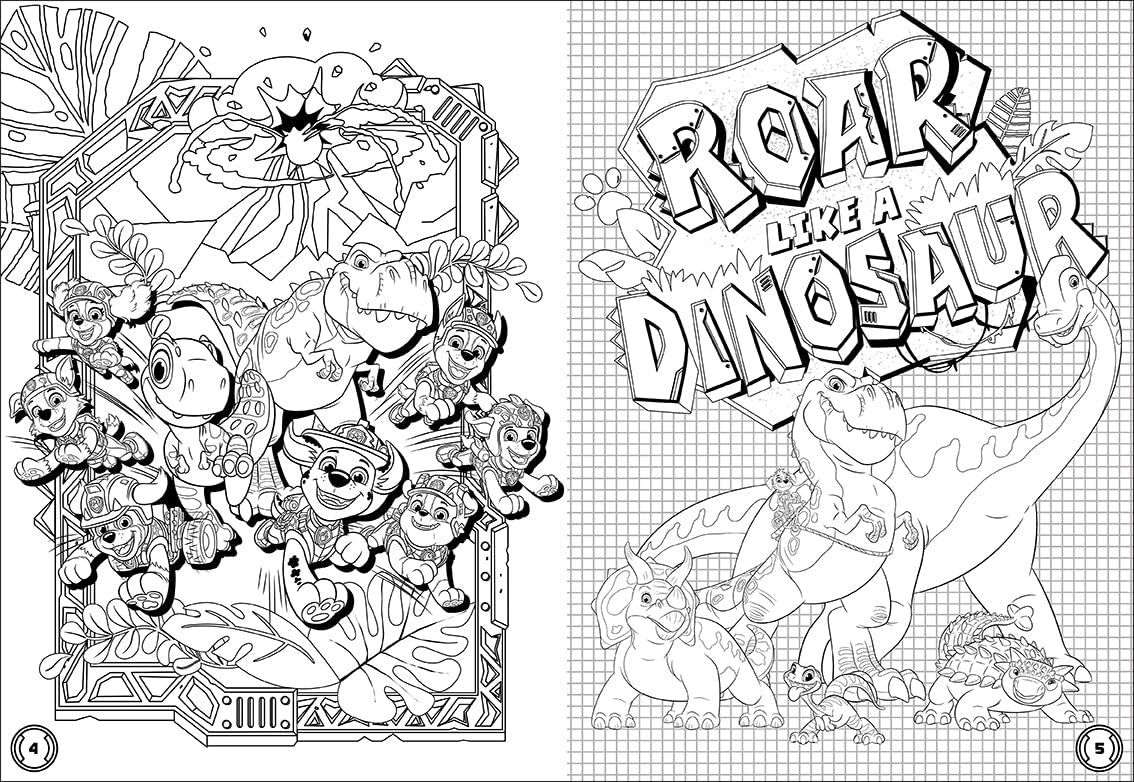 PAW Patrol The Dino Movie - 32pp Colouring Book (Paperback)