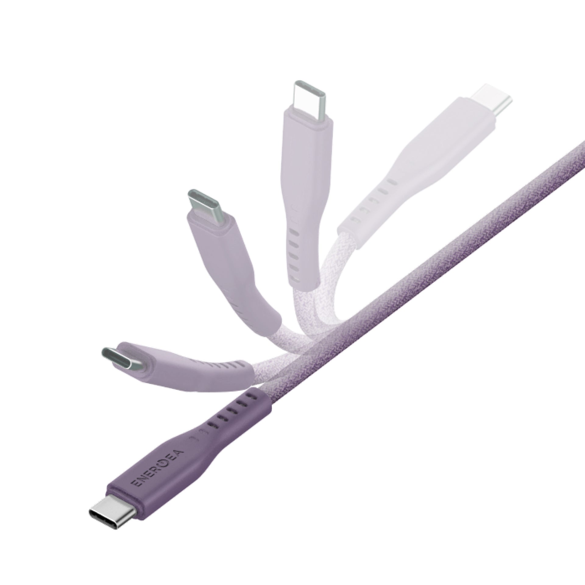 Energea Flow USB C-L 1.5M With MCT Cable - Purple