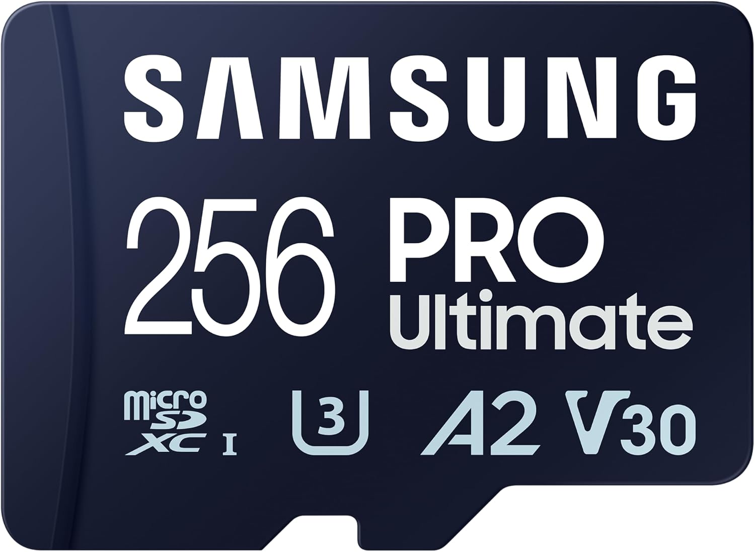 Samsung PRO Ultimate microSD Card + SD Adapter, 256 GB, for Smartphones, Drone and Action Cam, UHS-I U3, 200 MB/s Read, 130 MB/s Write, ‎ MB-MY256SA/WW
