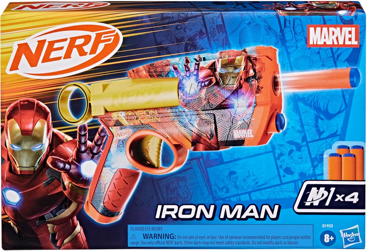 HASBRO NERF MARVEL IRON MAN DART BLASTER