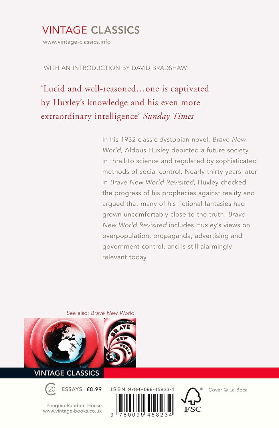 Brave New World Revisite - Vintage Huxley