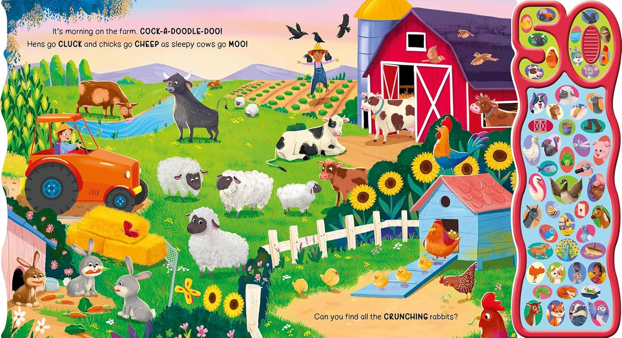 Igloo Books Noisy Farm (50-Button Sound Book)