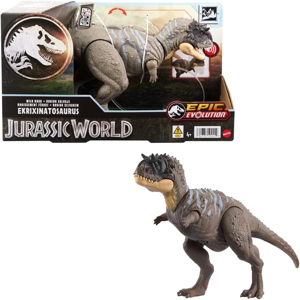 MATTEL JURASSIC WORLD WILD ROAR DINOSAUR FIGURE ASSORTED
