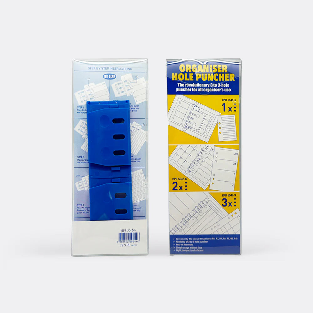 Portable Multi-purpose Hole Puncher For Refillable Diary Planner