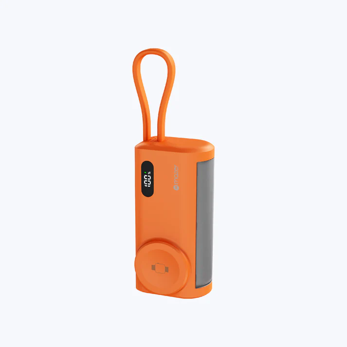Mazer PowerCharge Pocket 2 5,000 mAh PD20W (Built-in Foldable USB-C Port, USB-C Cable & Apple Watch Charger) Power Bank (CCC Certified)