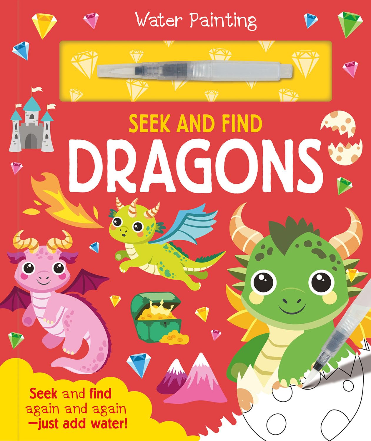 Seek and Find Dragons (Water Painting Seek and Find) (Hardcover)