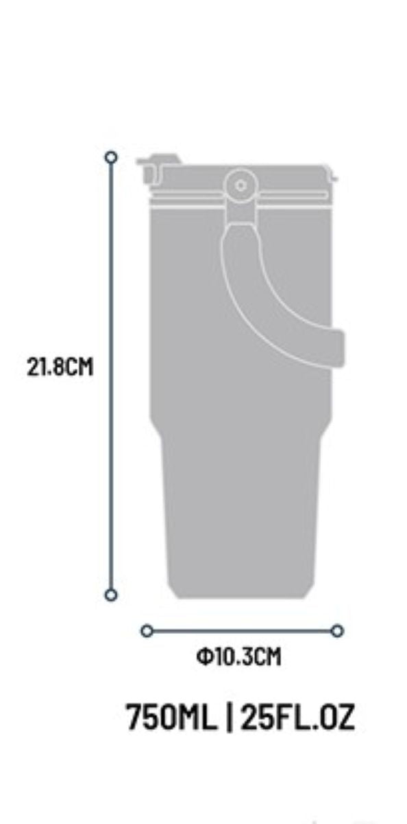 Tyeso 2 Way Thermal Flask Black 750Ml 