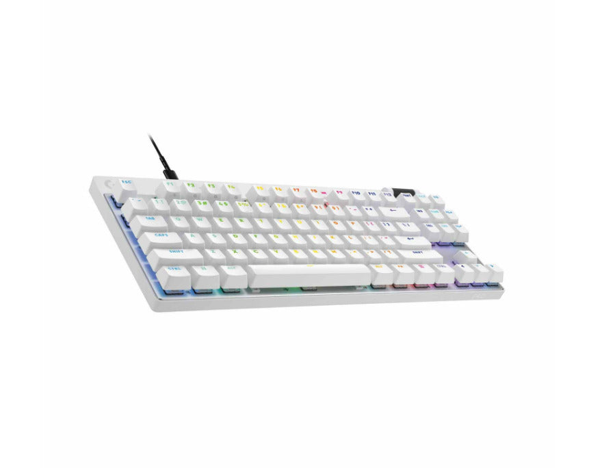 Logitech G Pro X TKL Rapid Keyboard Magnetic Analog Switches - White English