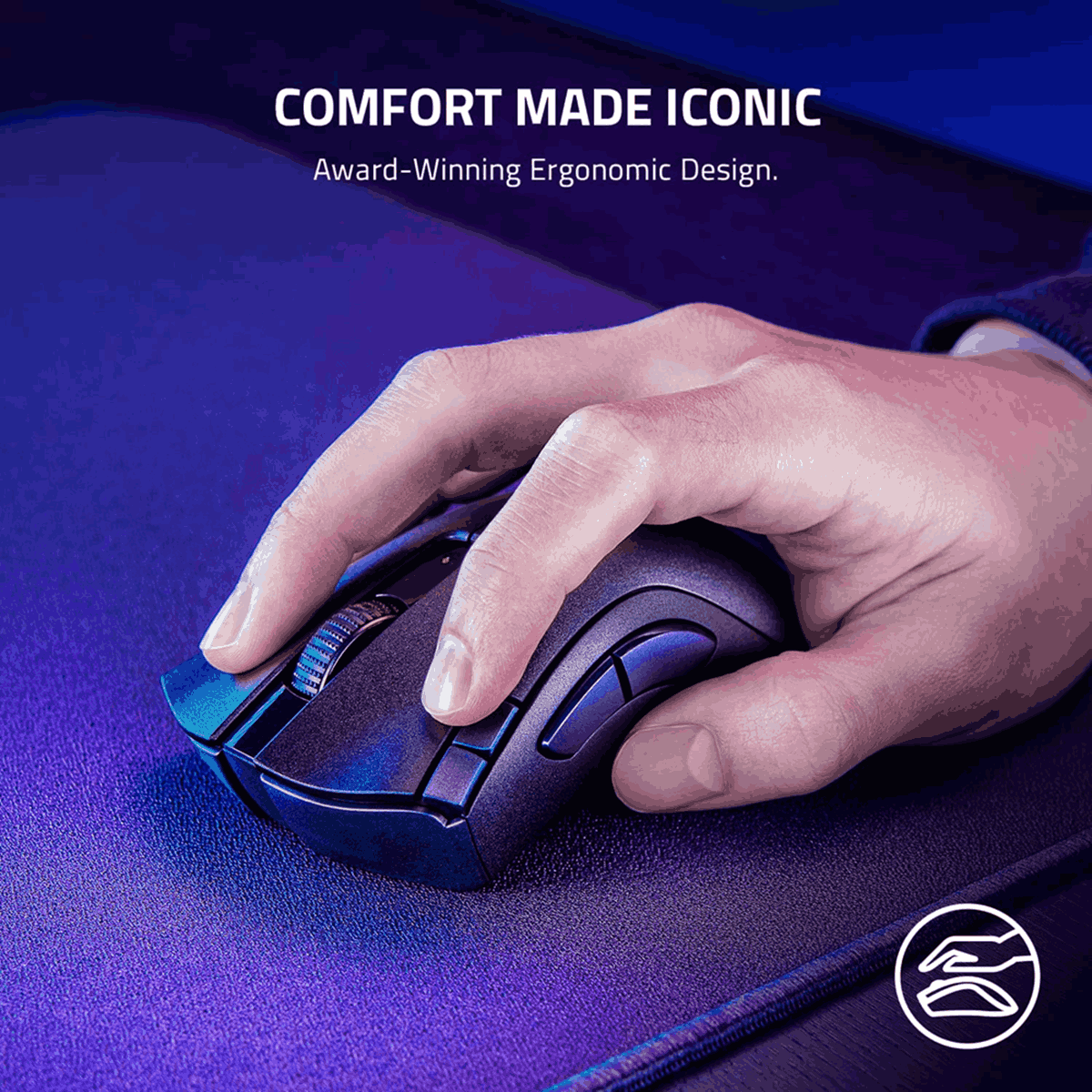 Razer DeathAdder V2 X HyperSpeed Wireless Ergonomic Gaming Mouse