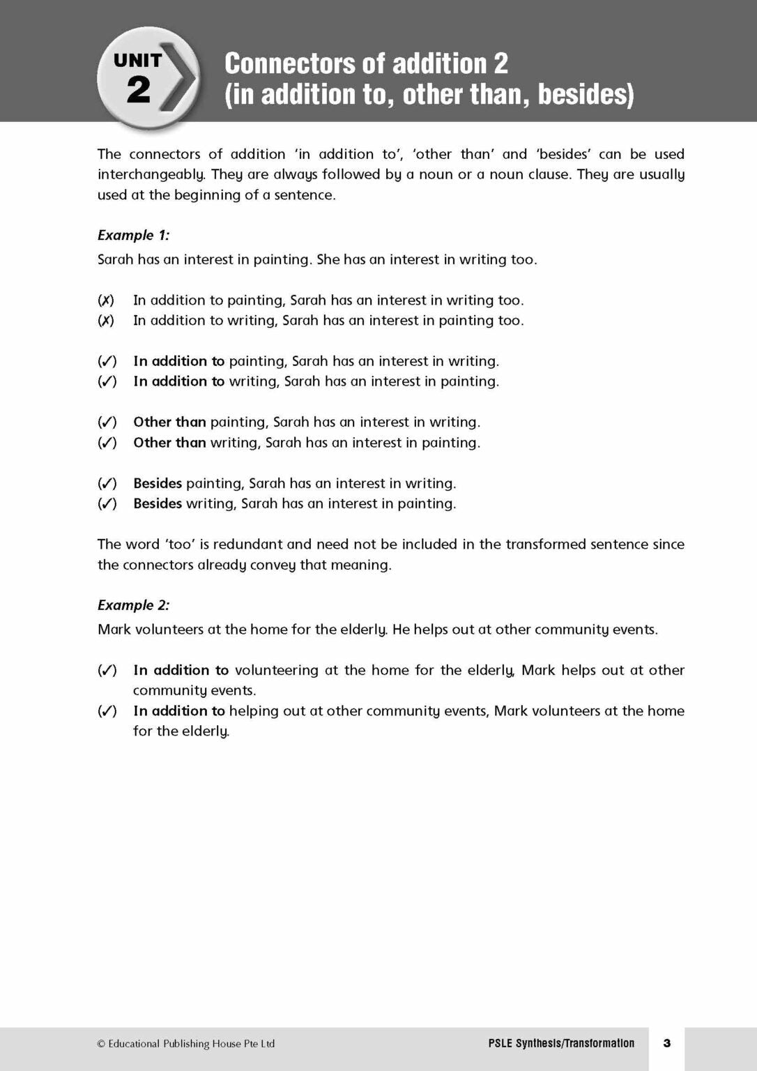 PSLE Synthesis / Transformation