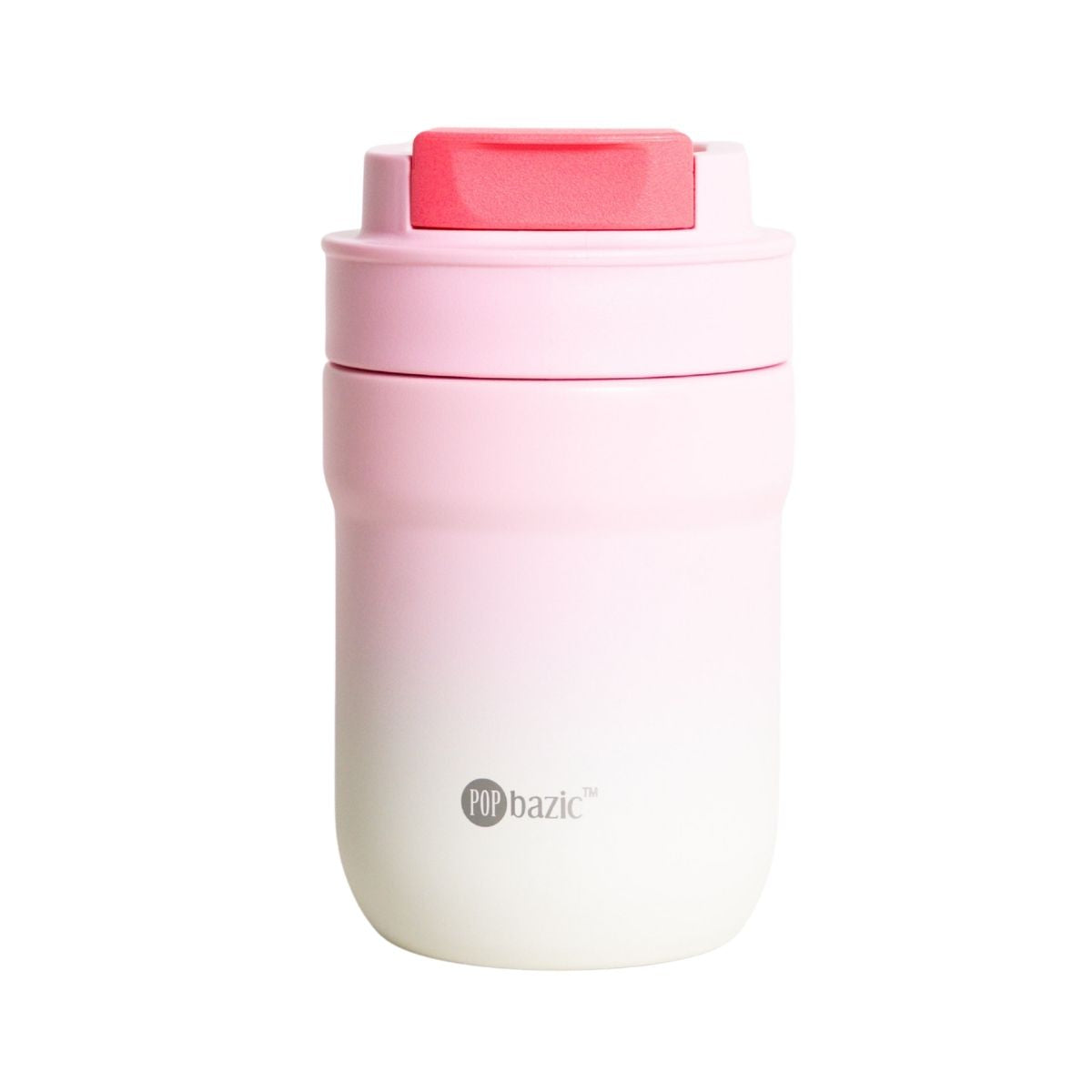 Pop Bazic Stainless Steel Coffee Mug 330ml - Pink