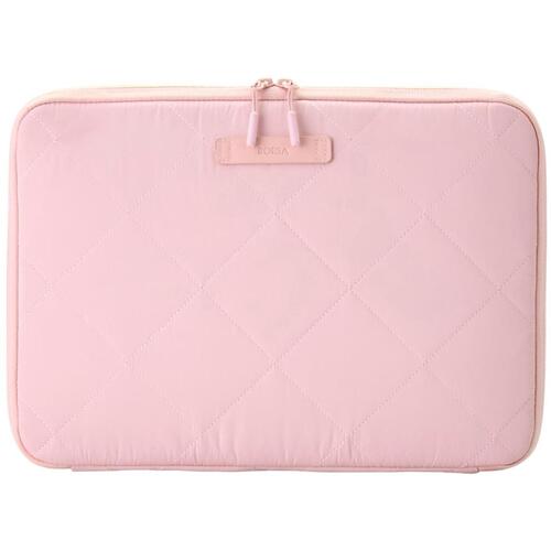 ELECOM PC Inner Bag Quilted Inner Case Cross Stitch 14-inch Macaron Pink