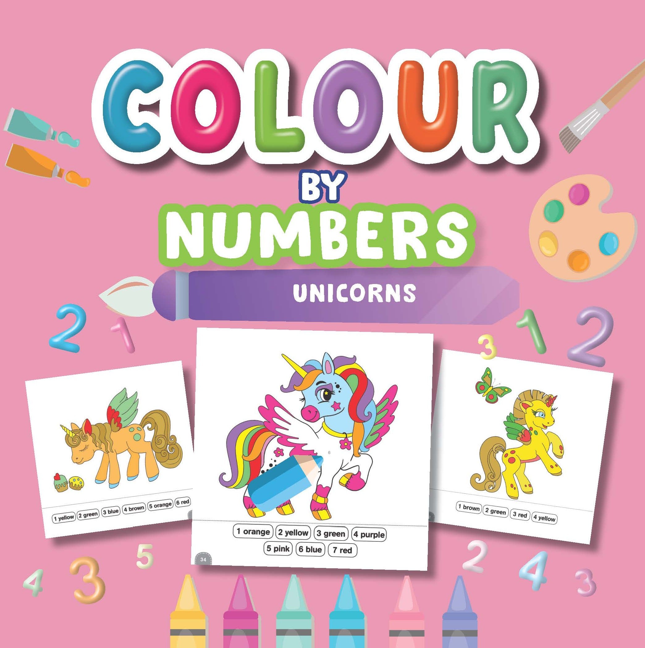 Colour By Numbers Unicorns