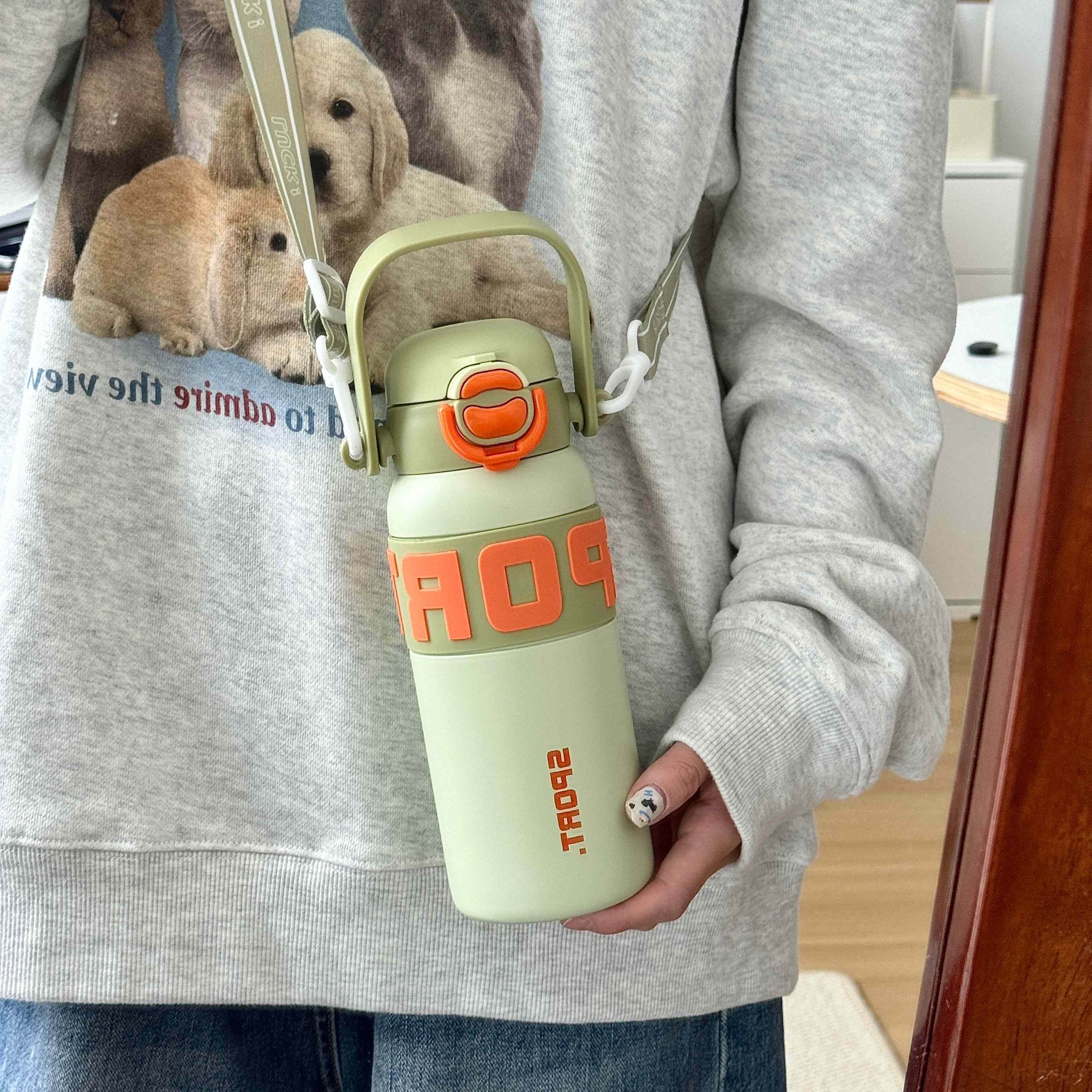 600Ml Thermal Flask With Handle