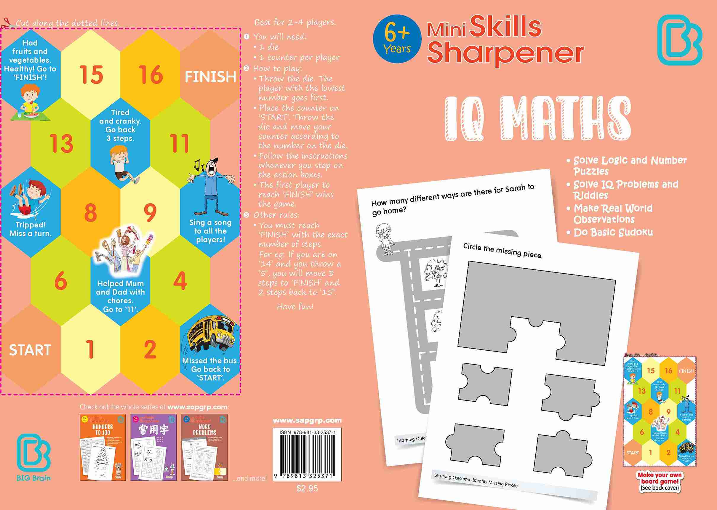 K2 Mini Skills Sharpener IQ MATHS (6+ Years) – Popular Book Company Pte Ltd