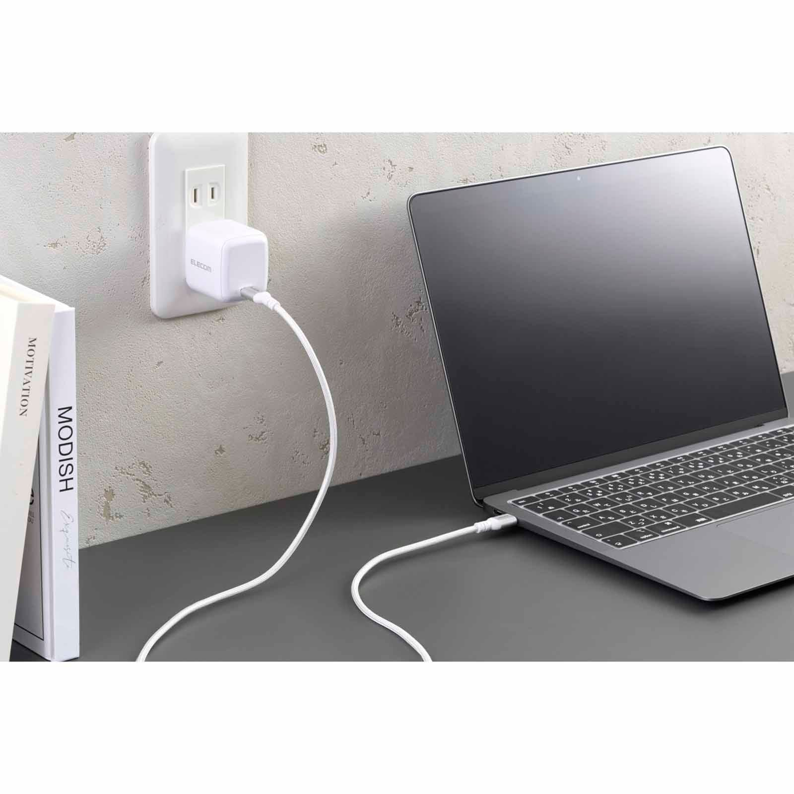 Elecom USB-C to USB-C PD 100W Cable 1m (White)