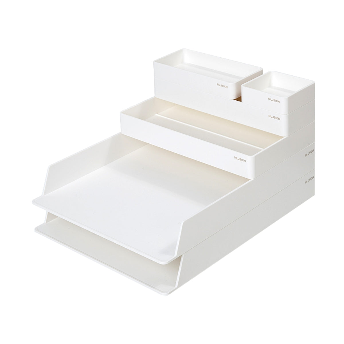 NUSIGN DESK ORGANIZER 6'S SET WHITE ENS001