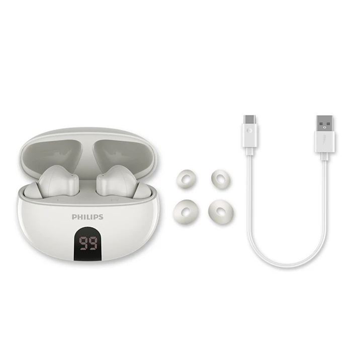Philips 3000 Series True Wireless Headphones with ANC White