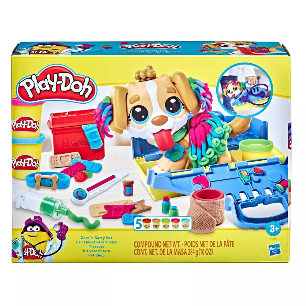 HASBRO PLAYDOH CARE N CARRY VET PLAYSET