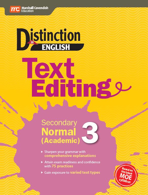 Secondary 3 Normal Academic/G2 Distinction In English Text Editing