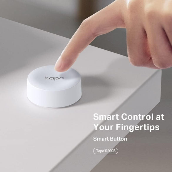 TP-Link Tapo Smart Home 3-Way Control Dimmable 1 Year + Long Life Sub-1GHz Tapo Smart Hub Essential Smart Button Tapo S200B