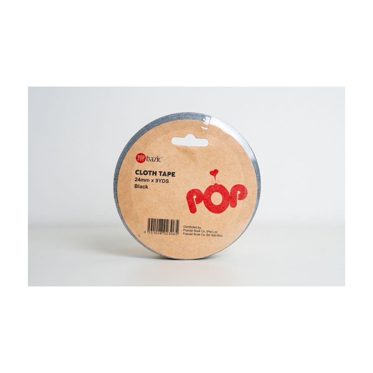 Pop Bazic Cloth Tape 24mm x 9 Yards - Black