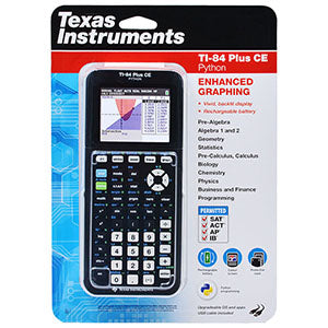 TEXAS TI-84 Plus CE Python Graphing Calculator (Black)