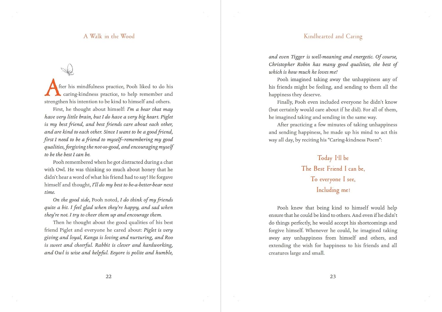 A Walk in the Wood: Meditations on Mindfulness with a Bear Named Pooh (Hardcover)