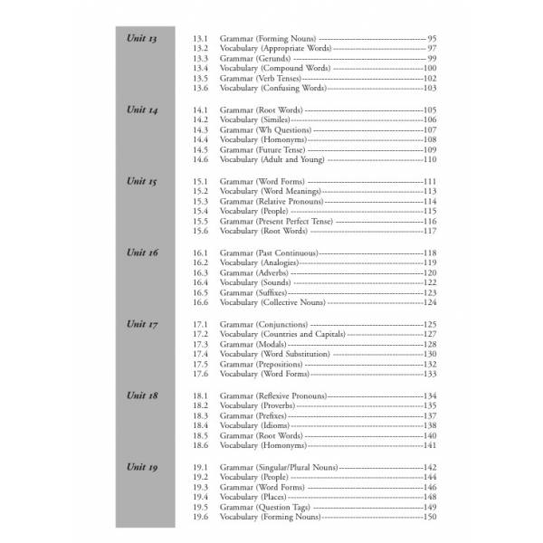 Secondary 1 Grammar and Vocabulary