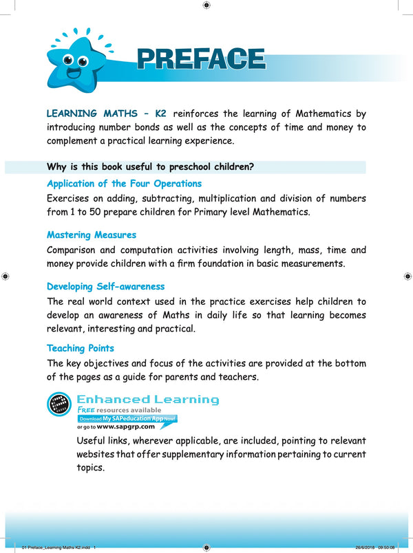 Kindergarten 2 Learning Maths - 2nd Edition