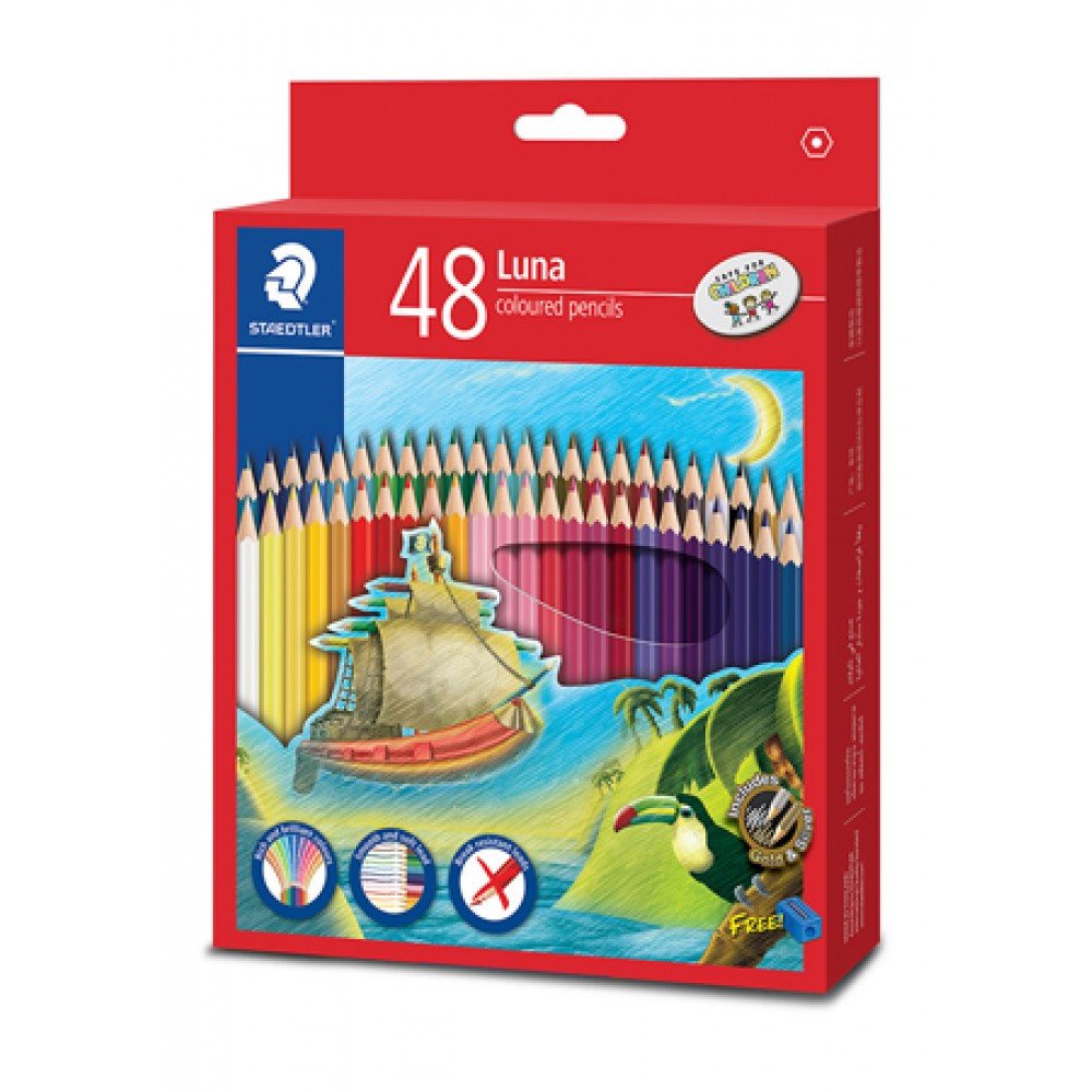 STAEDTLER LUNA COLOURED PENCILS - 48 COLOURS