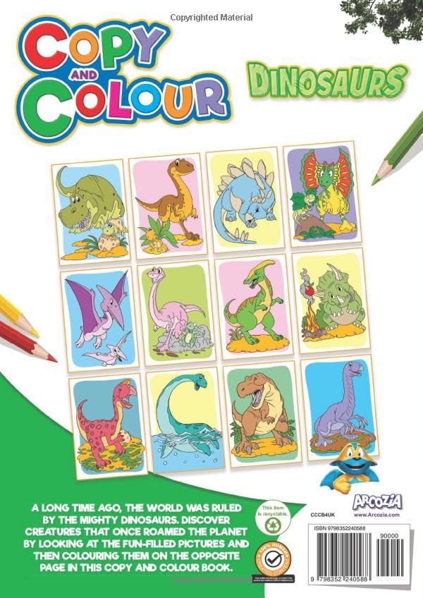 Copy and Colour: Dinosaurs