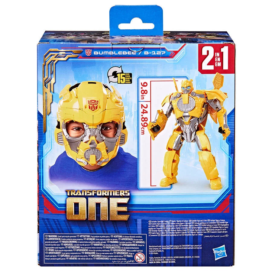 HASBRO TRANSFORMERS ONE 2 IN 1 BUMBLEBEE B127 MASK ACTION FIGURE