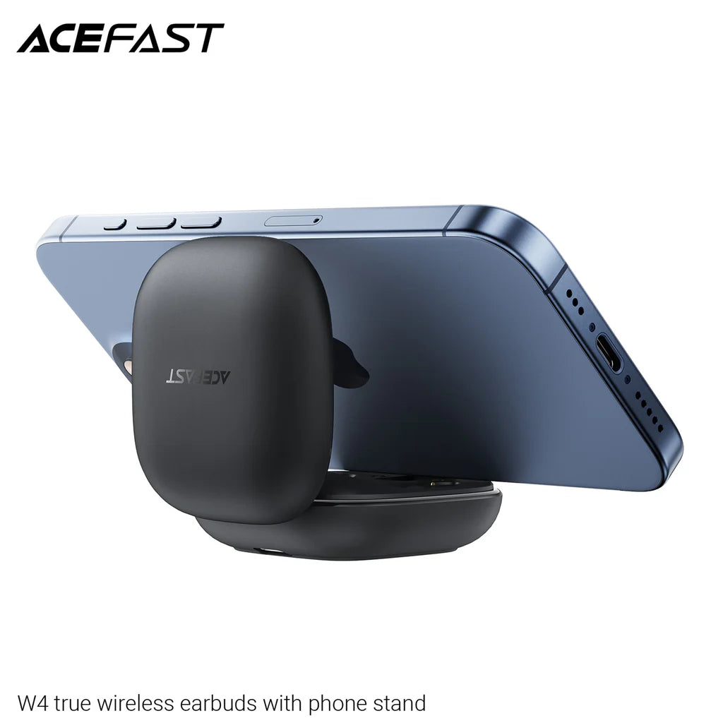 Acefast W4 True Wireless Earbuds With Phone Stand – Black