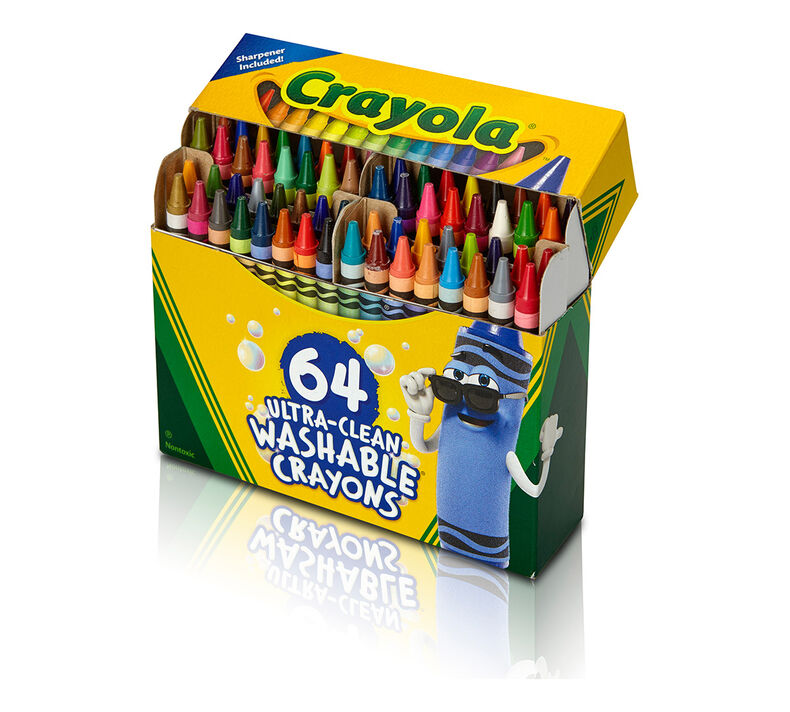 Crayola Ultra Clean Washable Crayons 64'S 523287