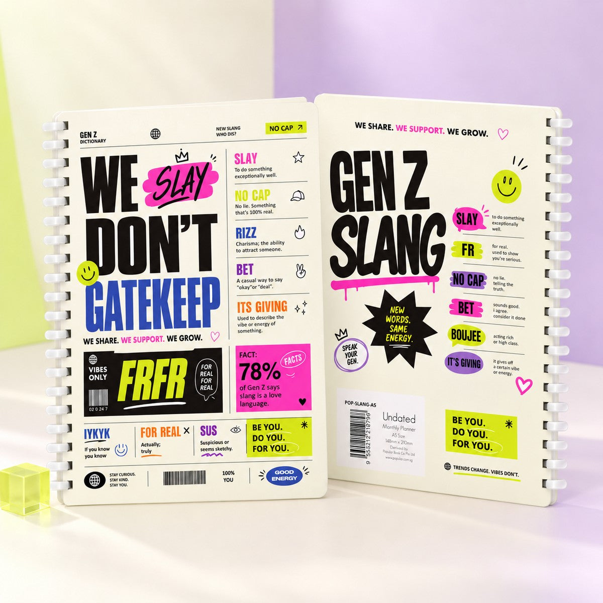 Undated Planner Notebook'26 A5 - Slang 