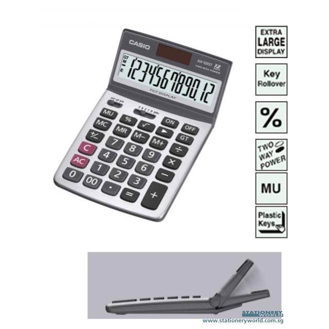 Casio Desktop Cal/12d(metal Cvr)ax-120st