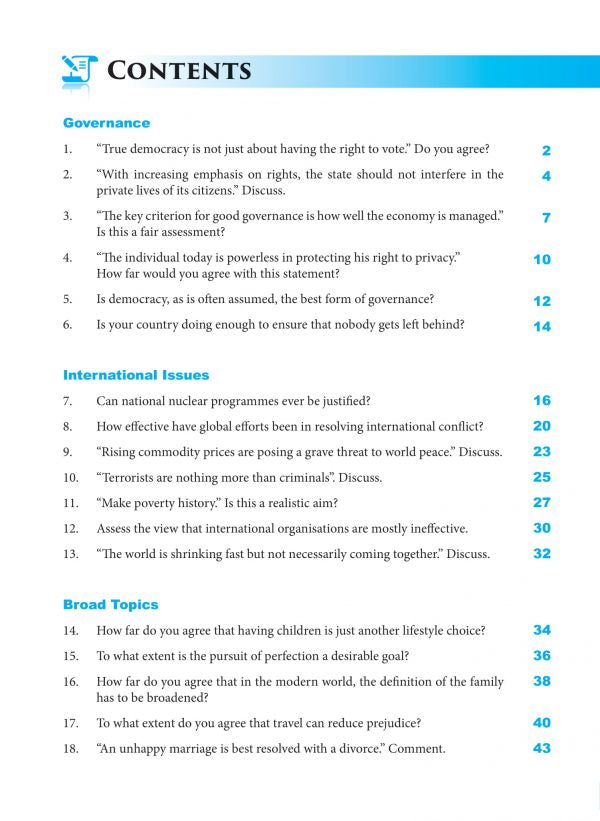 General Paper Model Essays