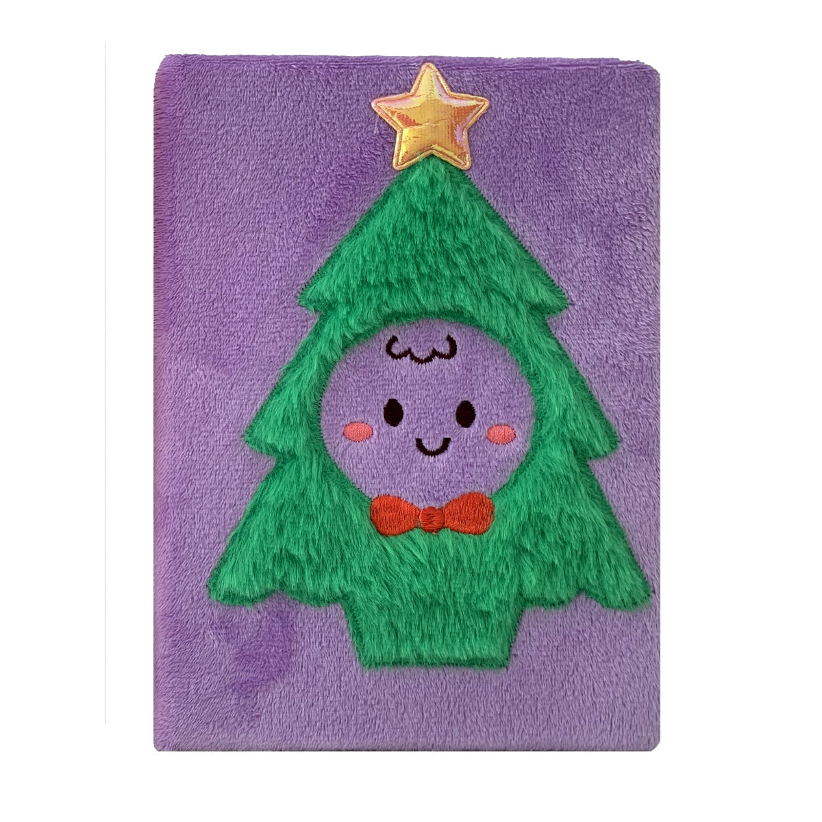 X'mas Tree  Plush Cover A5 Notebook