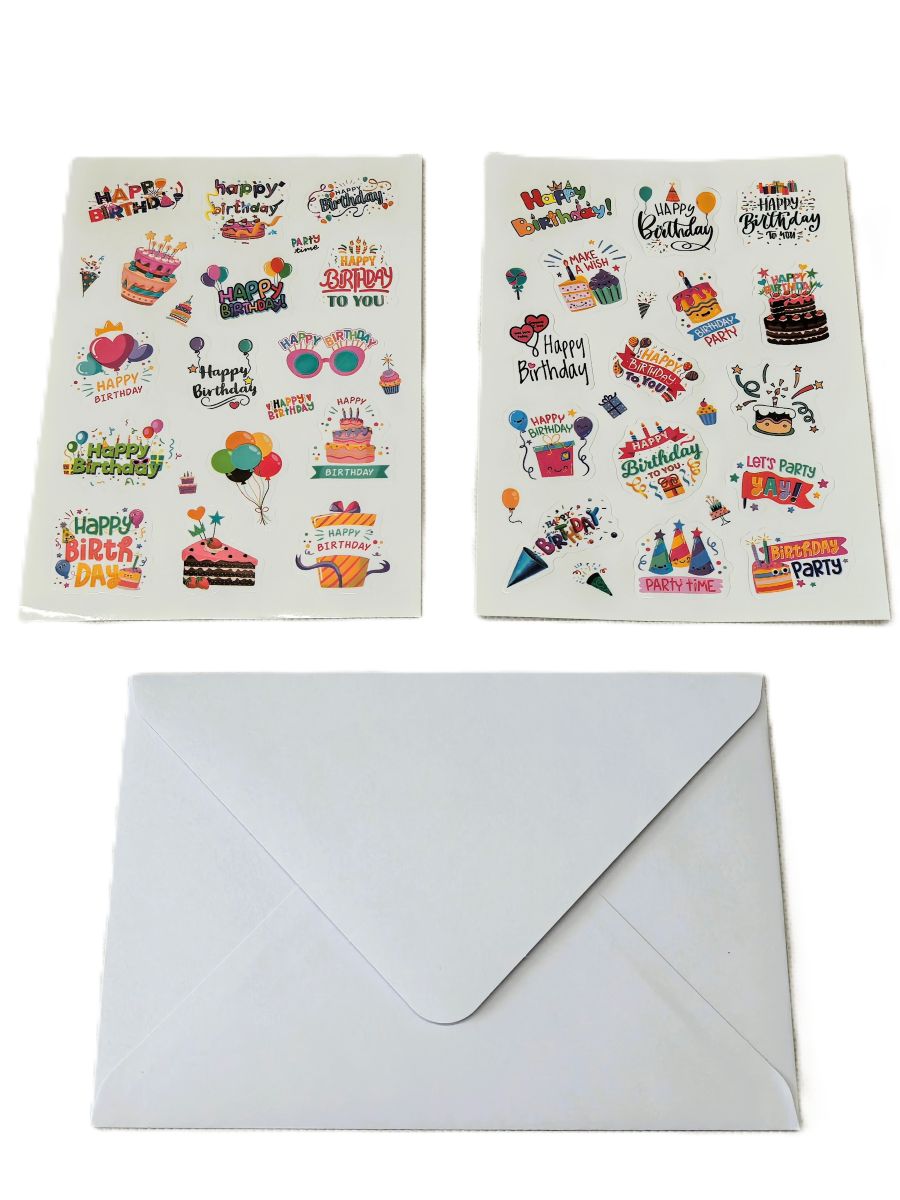 Birthday Greet Cards 18P/Set A/B Series 
