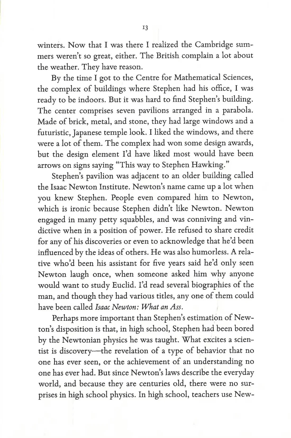 Stephen Hawking: A Memoir of Friendship and Physics