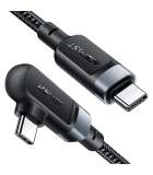 Acefast USB-C Naar USB-C Kabel - 100W - 2 Meter - Zwart
