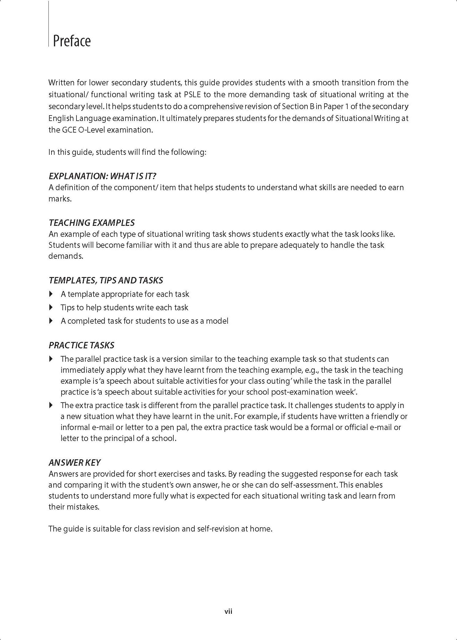 Key Guide Lower Secondary English: Mastering Situational Writing