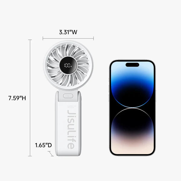JisuLife 3600mAh Handheld Fan Life7 Grey