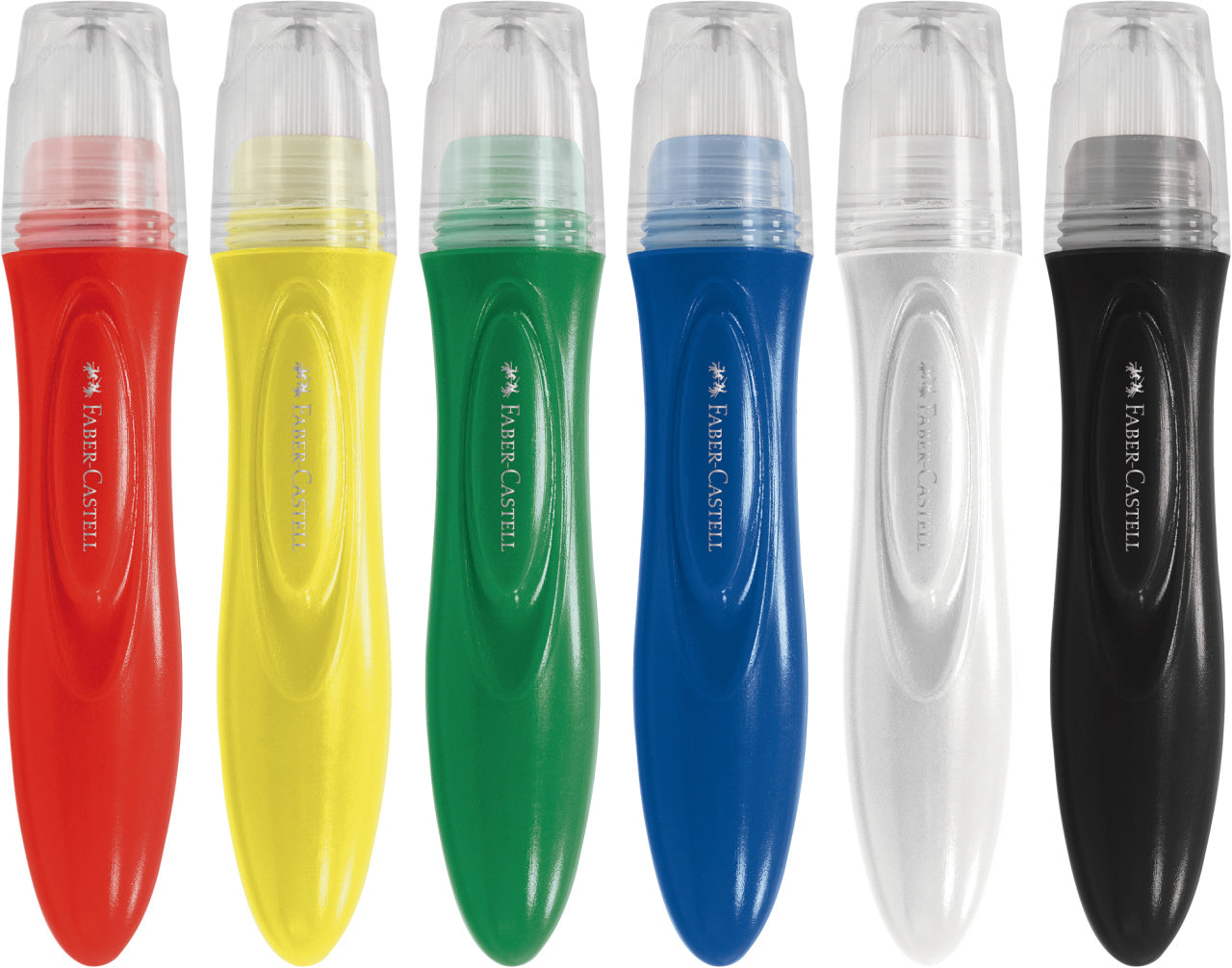 Faber-Castell Little Creatives Jumbo Washable Squeezing PaintBrush BOX/6-37-010230