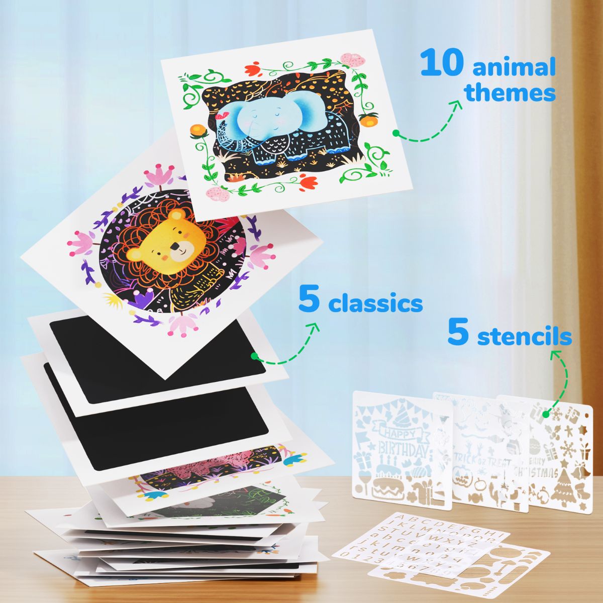 JOYCAT ANIMAL SCRATCH ART CARD