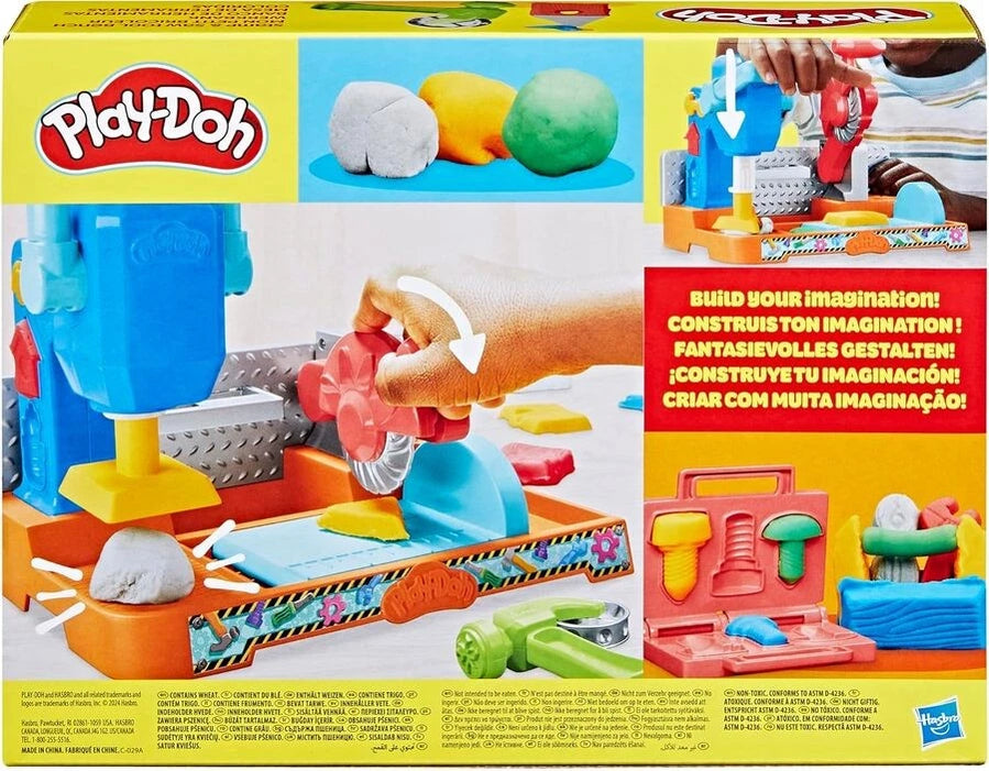 HASBRO PLAYDOH STAMP N SAW TOOL BENCH