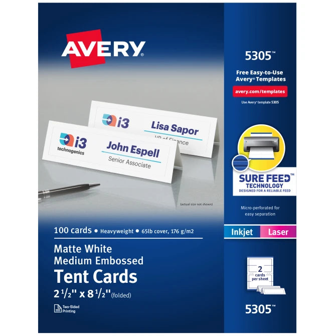 Avery Tent Card 5305