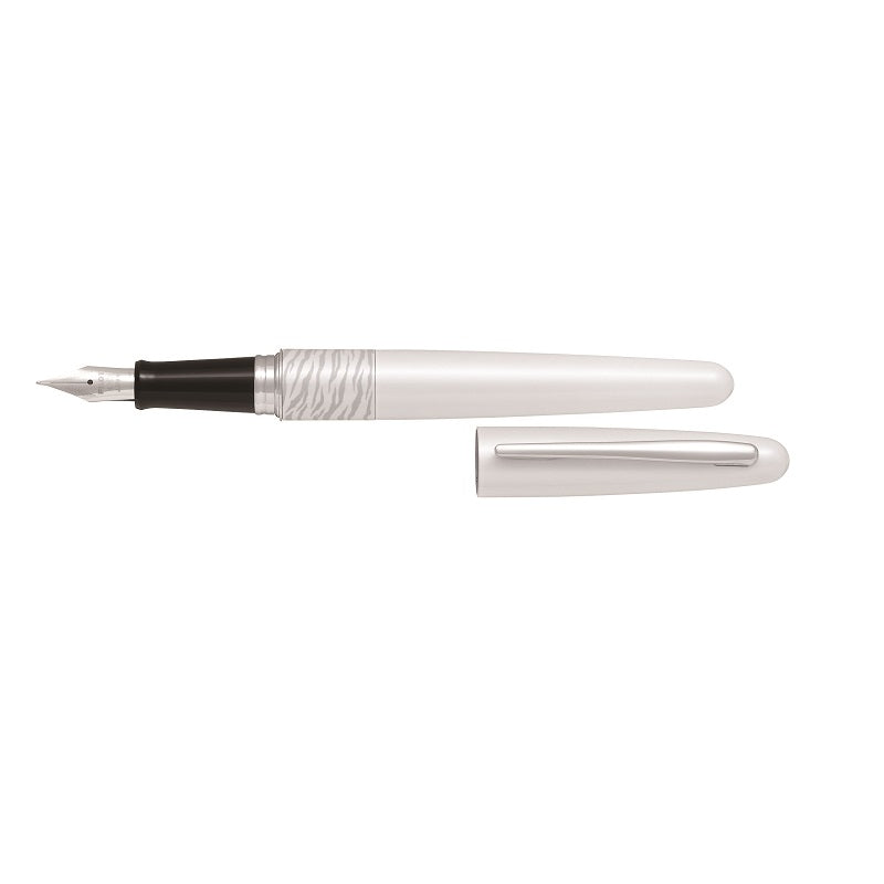 Pilot MR2 Series Fountain Pen Medium Nib White Tiger Design